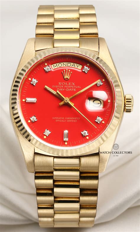 red face rolex mens|vintage red face rolex.